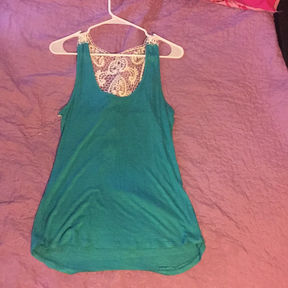 Teal tank top